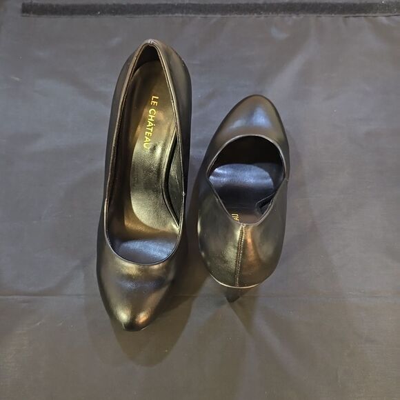BRAND NEW LE CHATEAU ROUND-TOE HIGH HEEL STILETTOS PUMP - Picture 3 of 12